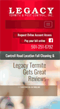 Mobile Screenshot of legacytermiteandpest.com